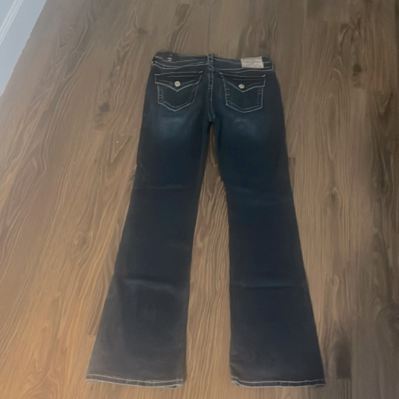 True Religion Jeans 29 Woman  Dark Roper wash Denim Becca MD SN flap  Boot Cut - Picture 5 of 6